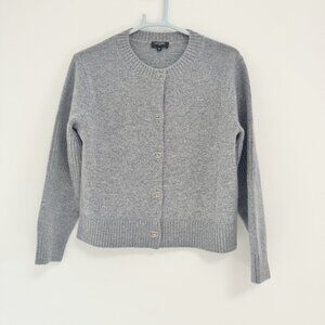Chanel Gray Cashmere Cardigan